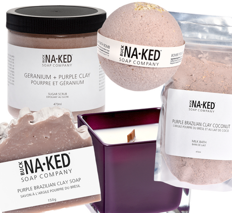 Purple Brazilian Clay Coconut Milk Bath