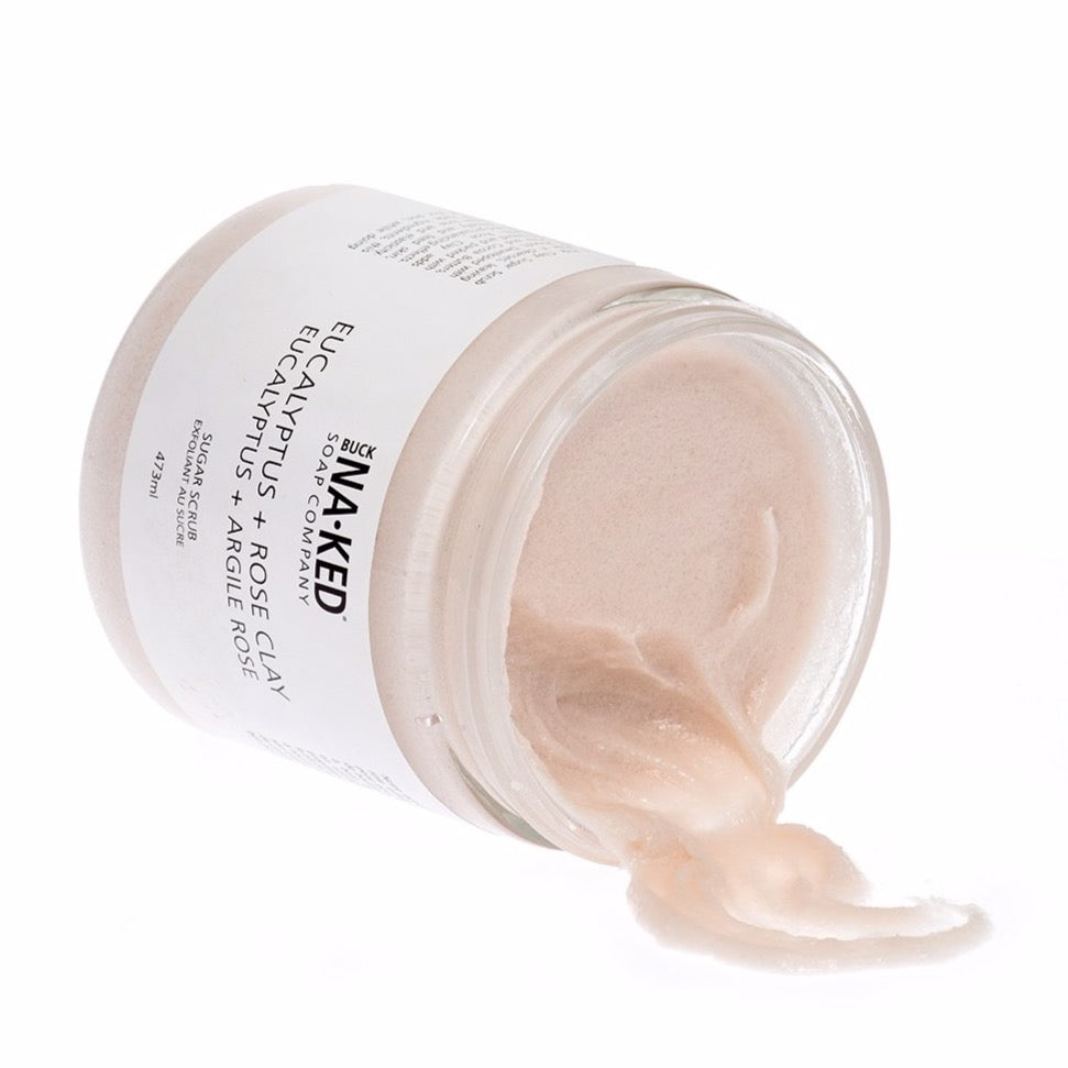 Eucalyptus + Pink Clay Sugar Scrub