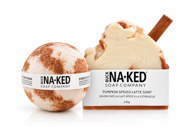 Pumpkin Spice Latte Soap + Bath Bomb Duo