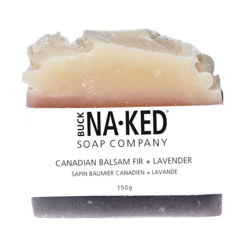 Buck Naked Soap Company Canadian Balsam Fir + Lavender Bar Soap